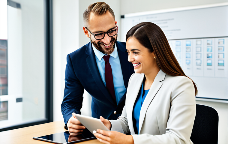 자치행정사 자격증 인식 - Modern Office Setting**

"A focused administrative professional, fully clothed in a modest and styli...