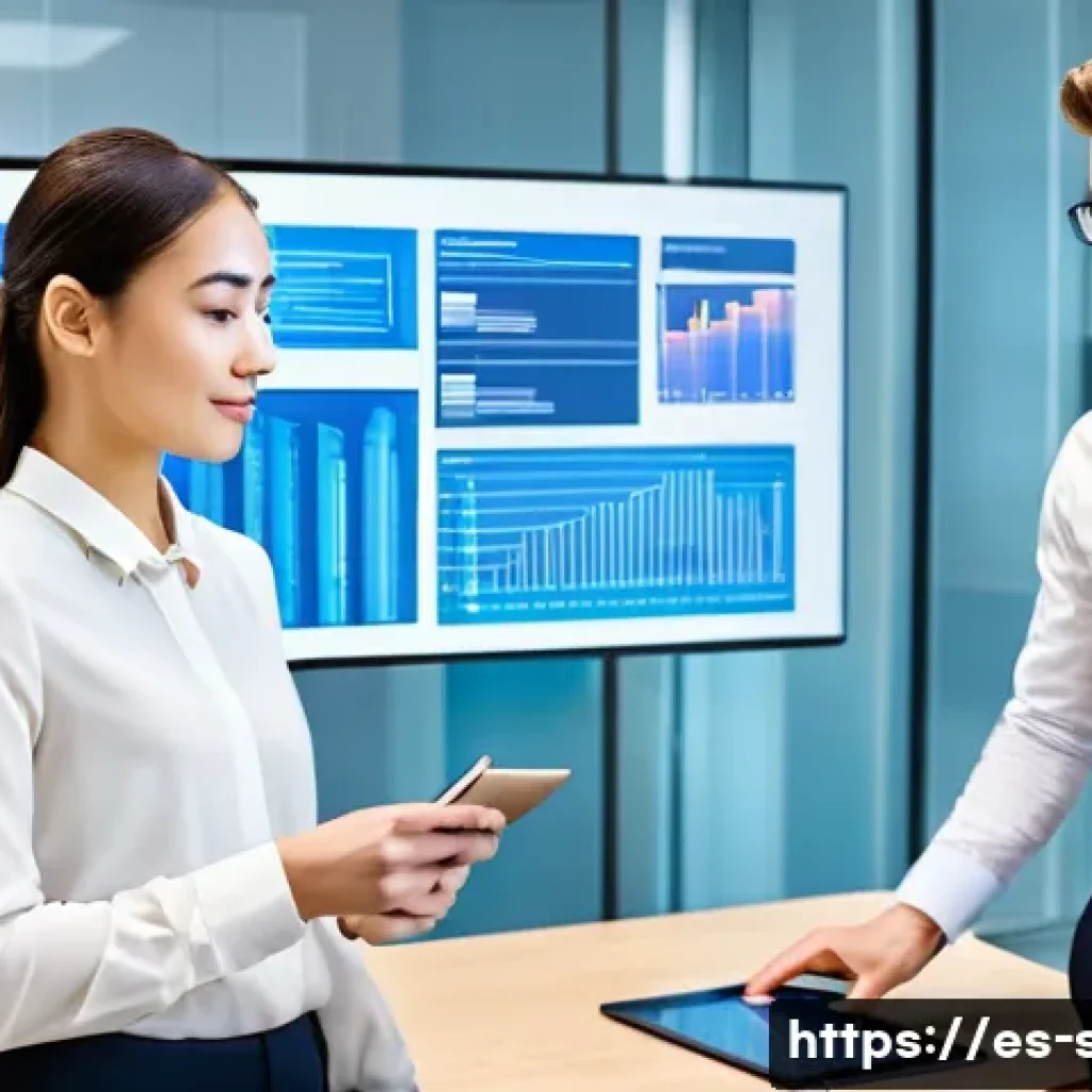 자치행정사 직장 내 교육 기회 - **Digital Transformation in Public Administration:**
    "A vibrant, modern office scene within a mu...