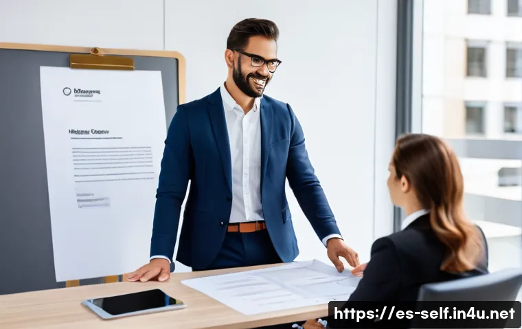 자치행정사 커리어 가이드 - **Prompt: "A professional and approachable Spanish administrative manager, with a friendly expressio...