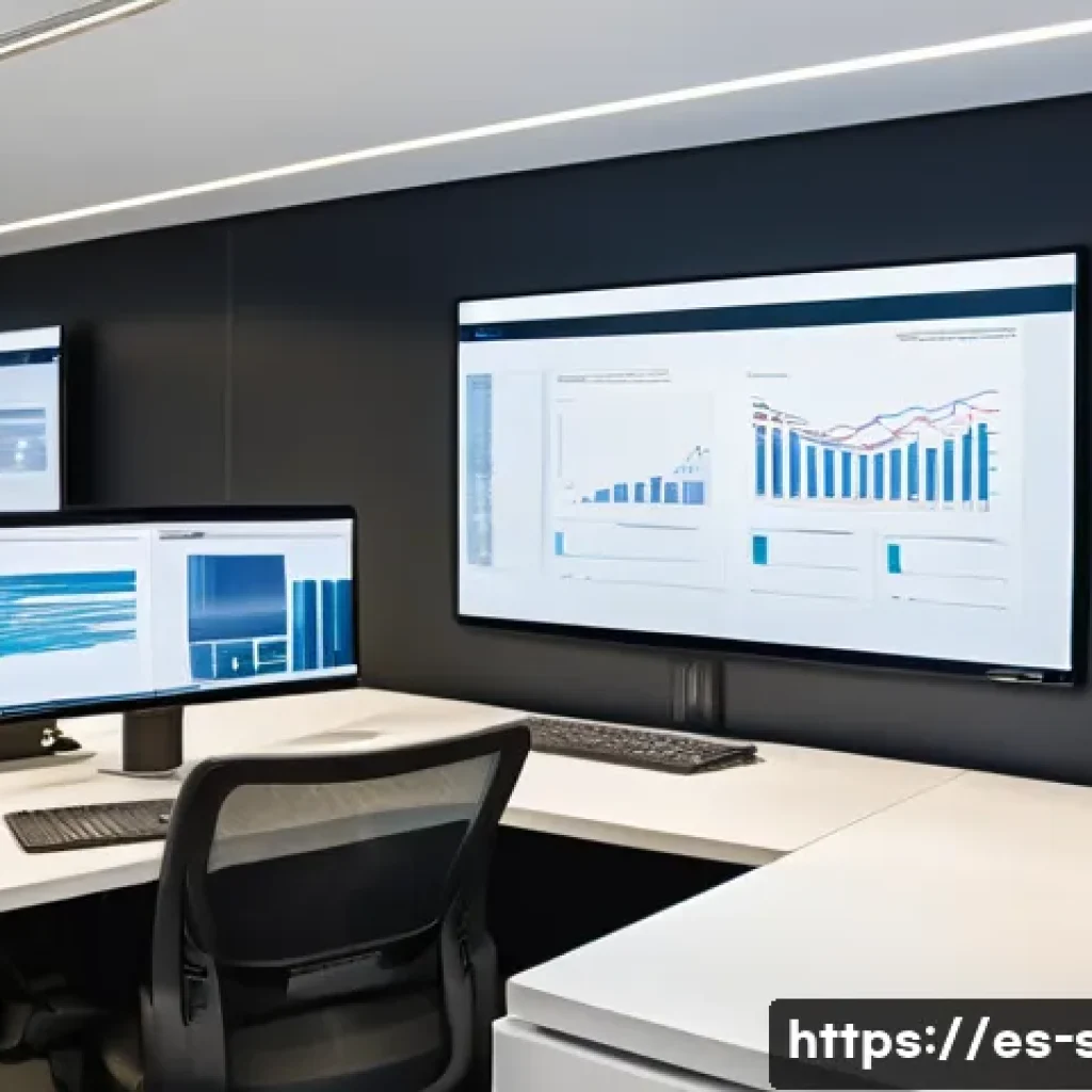 자치행정사 업무 최적화 기법 - A modern public administration office in Spain featuring diverse government employees using digital ...