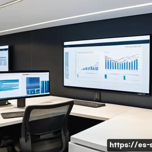 Home 31 자치행정사 업무 최적화 기법 - A modern public administration office in Spain featuring diverse government employees using digital ...