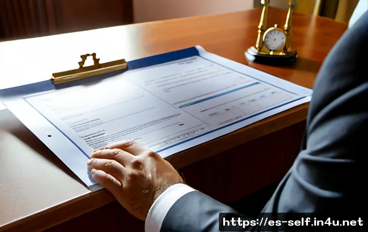 자치행정사 자격증 유효 기간 - Photorealistic Spanish municipal administration professional at a clean desk, carefully reviewing an...
